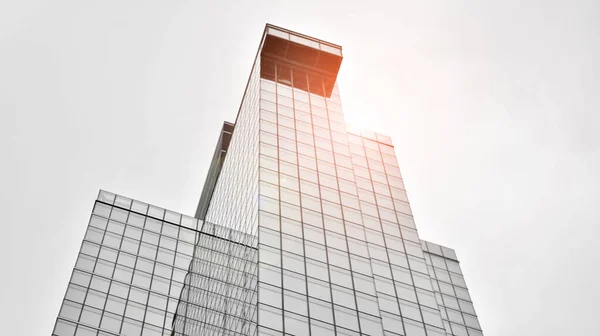 Moderne Architectonische Details Moderne Glazen Gevel Met Een Geometrisch Patroon — Stockfoto