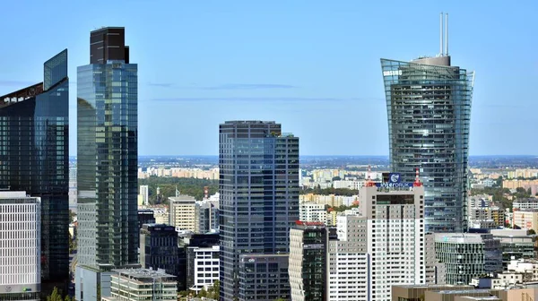 Varsovia Polonia Septiembre 2021 Paisaje Aéreo Ciudad Varsovia Desde Mirador —  Fotos de Stock