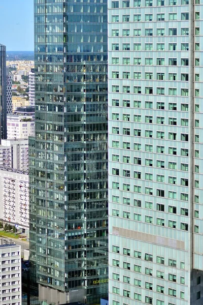 Varsovie Pologne Septembre 2021 Paysage Urbain Aérien Varsovie Vue Lacet — Photo