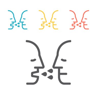 Havadan bulaşan enfeksiyon. Satır simgesi vektörü işareti