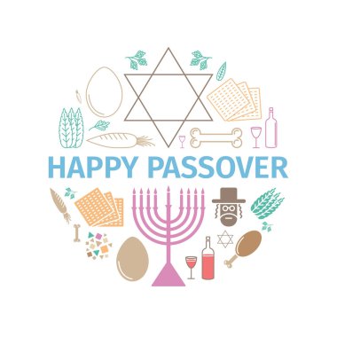 Hamursuz Bayramı Hamursuz Bayramı posteri. Satır simgeleri ayarlandı. Web grafikleri için vektör işaretleri.