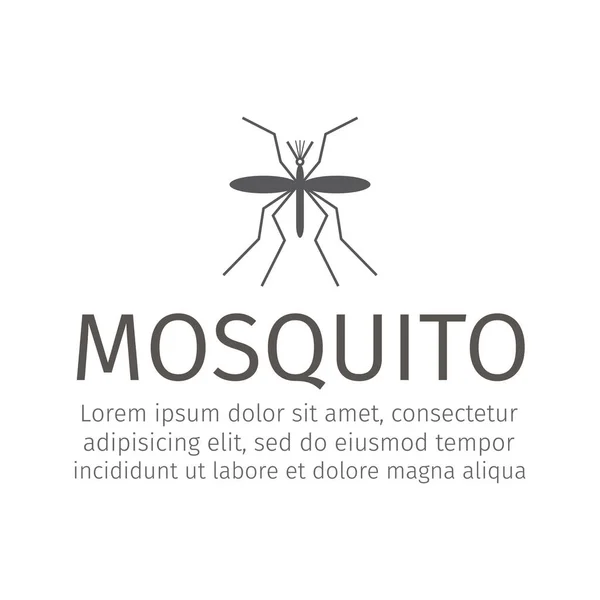 蚊のアイコンベクトル Webグラフィック用ベクトルアイコン — ストックベクタ
