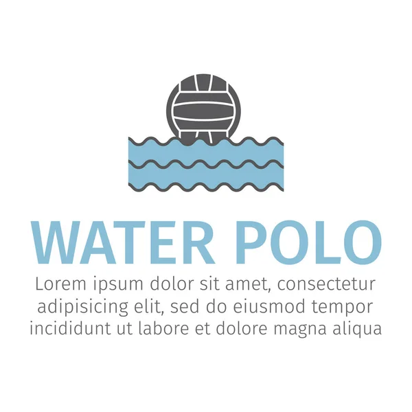 Web Symbol Wasserball Vektorzeichen Für Webgrafiken — Stockvektor