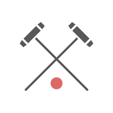 Polo sopası ikonu. Web grafikleri için vektör spor işaretleri