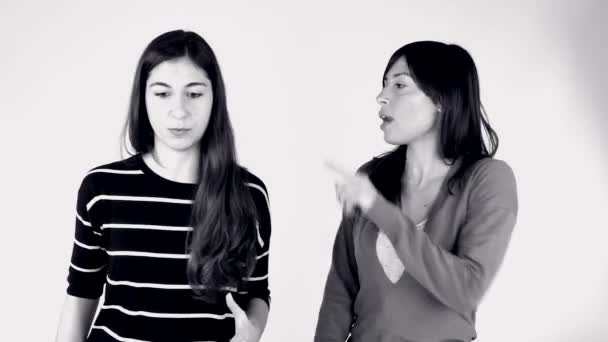 여자 친구 말다툼 하 고 싸움 — 비디오