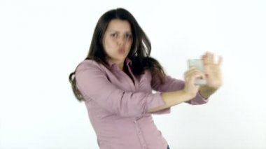 güzel bir kadın dans