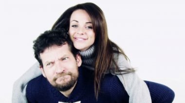 Aşık mutlu bir çift.