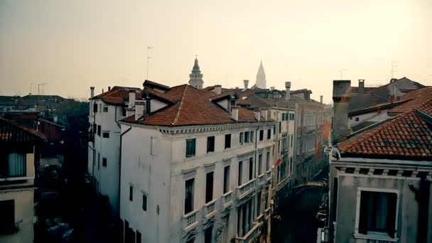 Imágenes aéreas del cielo en Venecia — Vídeo de stock