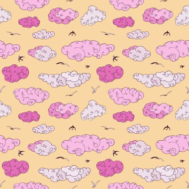 Mavi bulutlar, seamless modeli.