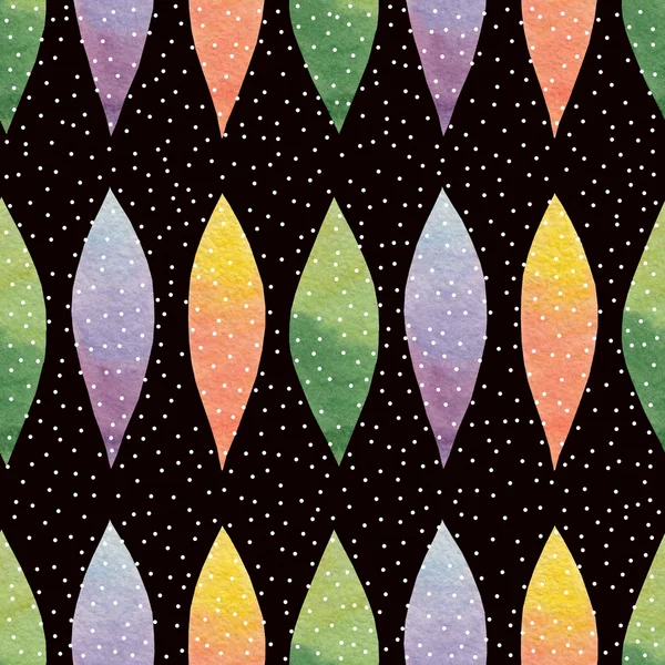 Watercolor Retro seamless pattern — Stock Photo, Image