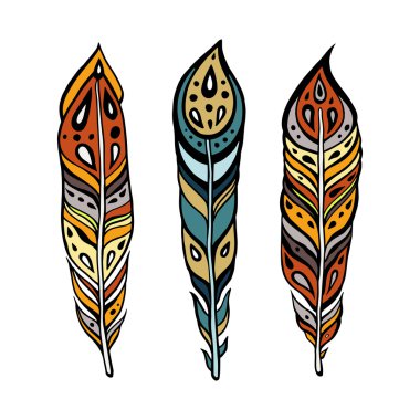 Vintage etnik tüyler.