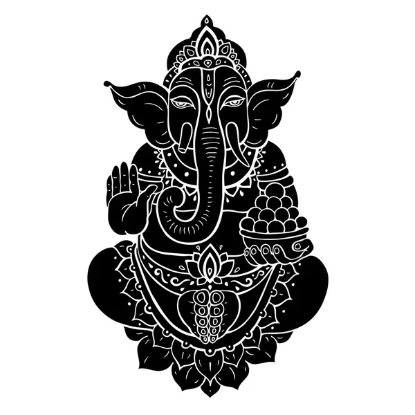 Deus hindu ganesha — Vetor de Stock