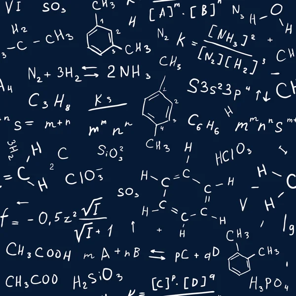 Fondo de química sin fisuras — Archivo Imágenes Vectoriales