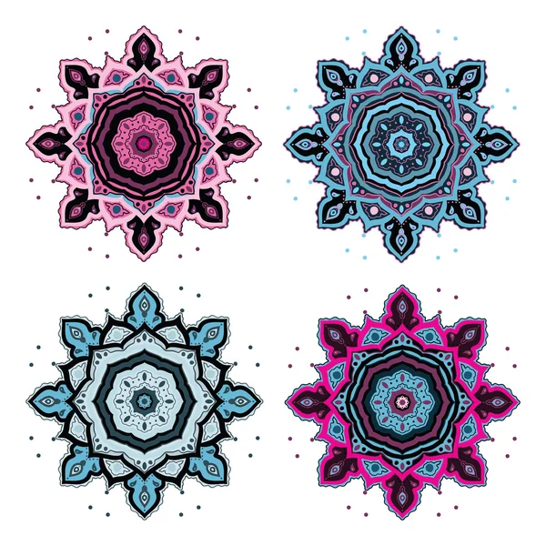 Mandala set. — Stock Vector