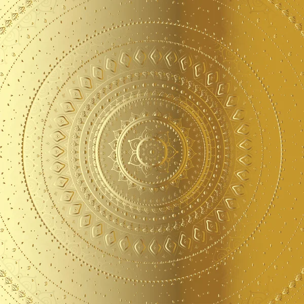 Mandala. Patrón decorativo indio . — Vector de stock