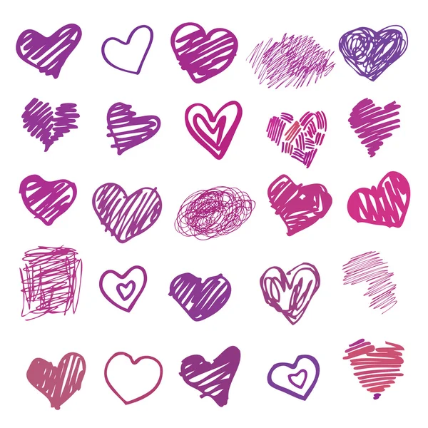 L'amour. Illustration cardiaque isolée . — Image vectorielle
