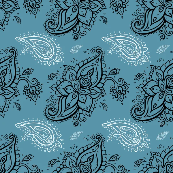 Patrón paisley sin costuras . — Vector de stock