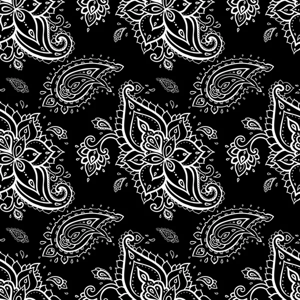 Patrón paisley sin costuras . — Vector de stock