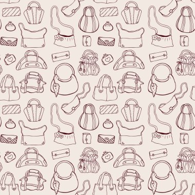 Kadınlar çanta. seamless modeli.