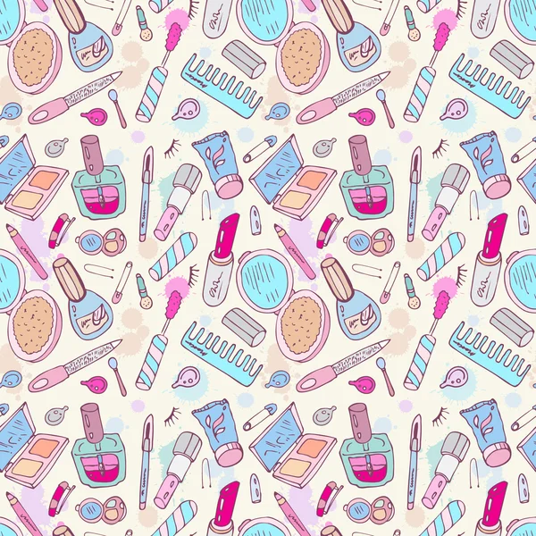 Produits de beauté. Produits cosmétiques . — Image vectorielle