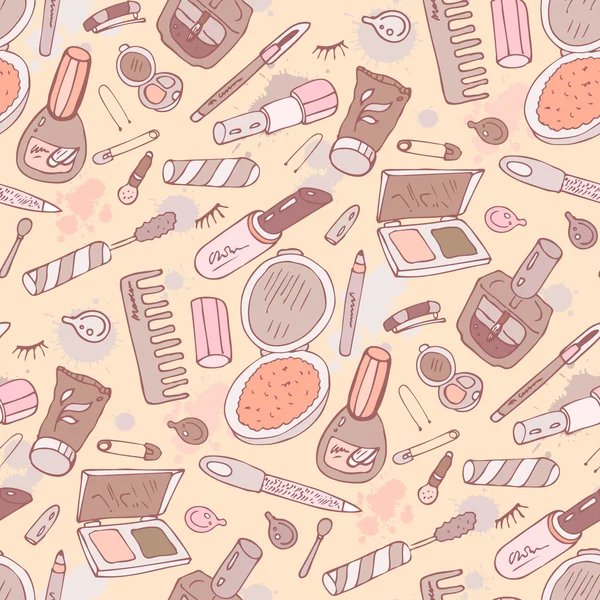 Produits de beauté. Produits cosmétiques . — Image vectorielle