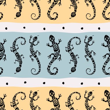 kertenkeleler. seamless modeli.