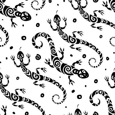 kertenkeleler. seamless modeli.