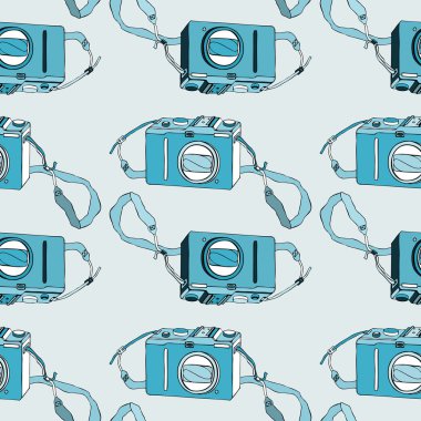 fotoğraf makinesi. seamless modeli.