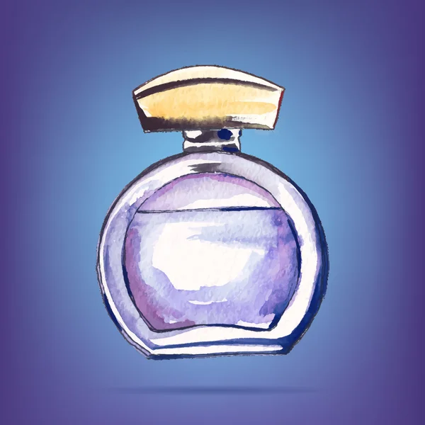 Hermosa botella de perfume . — Vector de stock