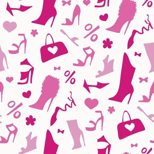 Chaussures pour femmes. Modèle sans couture . — Image vectorielle