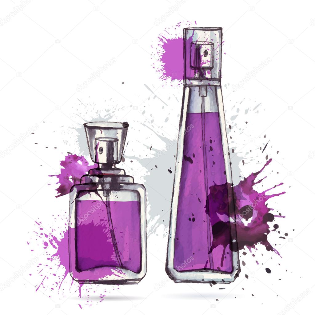 Beautiful Perfume Bottle Stock Vector Image By C Katyaulitina
