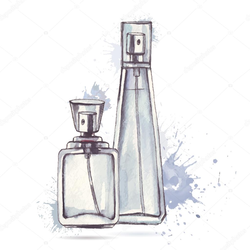 Beautiful Perfume Bottle Stock Vector Image By C Katyaulitina