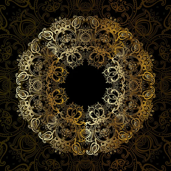 Goldmandala — Stockvektor