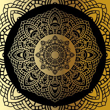 Vintage altın mandala