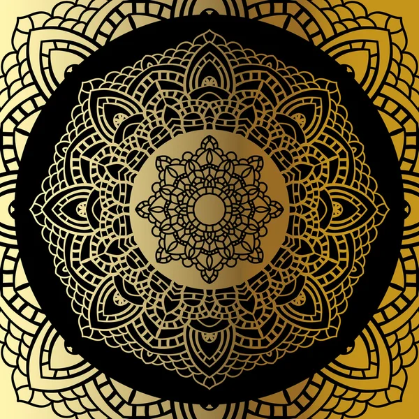 Vintage arany-mandala — Stock Vector