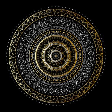 Vintage altın mandala