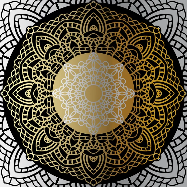 Gouden mandala — Stockvector