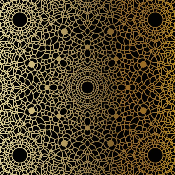 Mandala en or — Image vectorielle