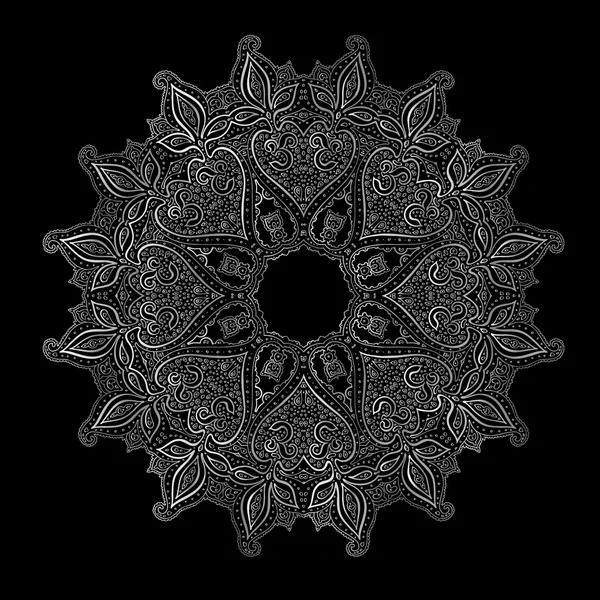 Mandala de plata — Archivo Imágenes Vectoriales