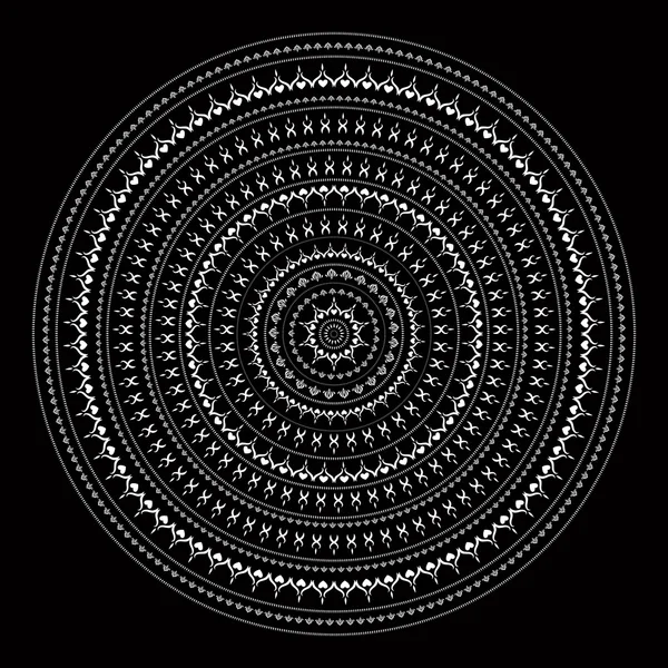 Mandala. Patrón decorativo indio . — Vector de stock