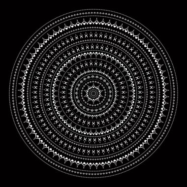 Mandala. Hint dekoratif desen.