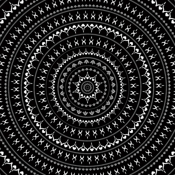 Mandala. Indický dekorativní vzor. — Stockový vektor