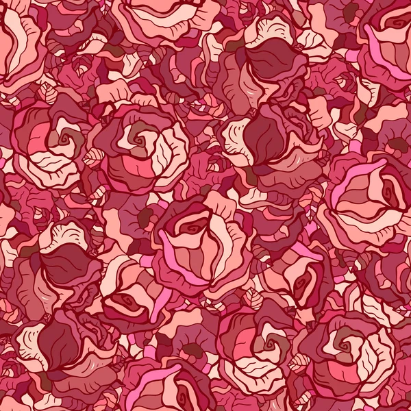 Modèle de roses sans couture — Image vectorielle