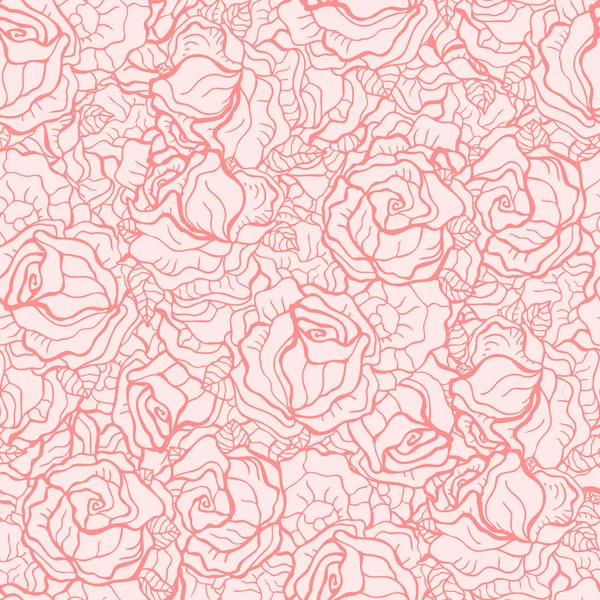 Bezešvé růže vzorek — Stockový vektor