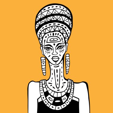 Afrikalı kadın portresi