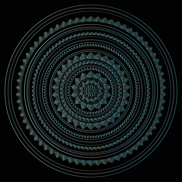 Mandala argenté — Image vectorielle