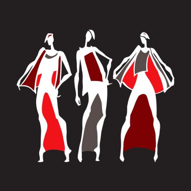 güzel bir kadın silueti. 