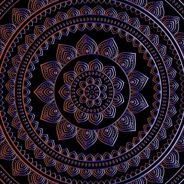 Gouden mandala — Stockvector