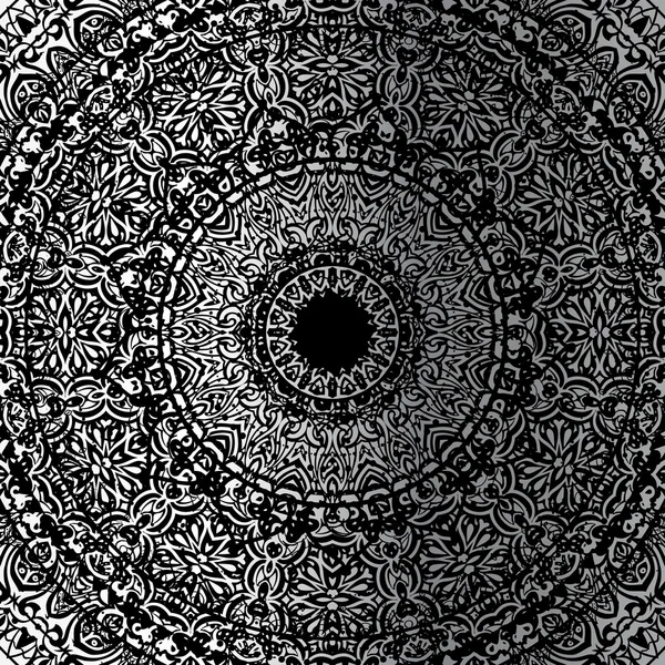 Mandala argenté — Image vectorielle