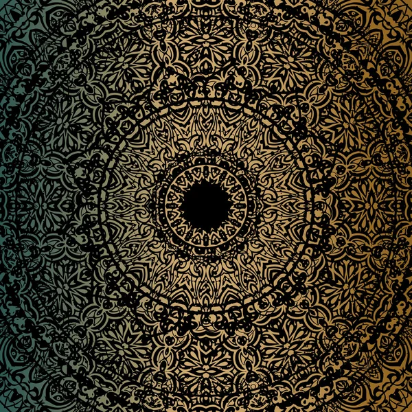 Mandala en or — Image vectorielle